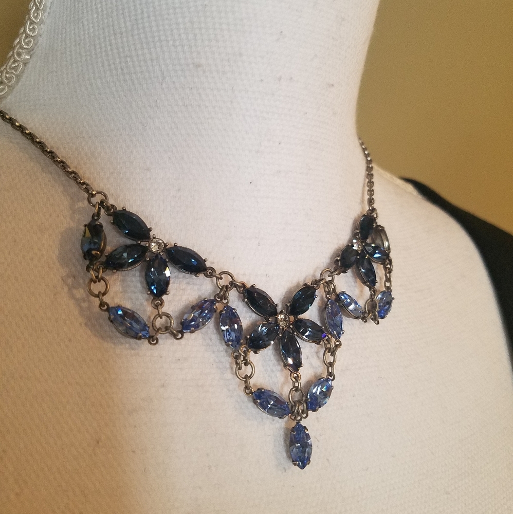 Swarovski Crystallized Blue Necklace NWT - Picture 15 of 17